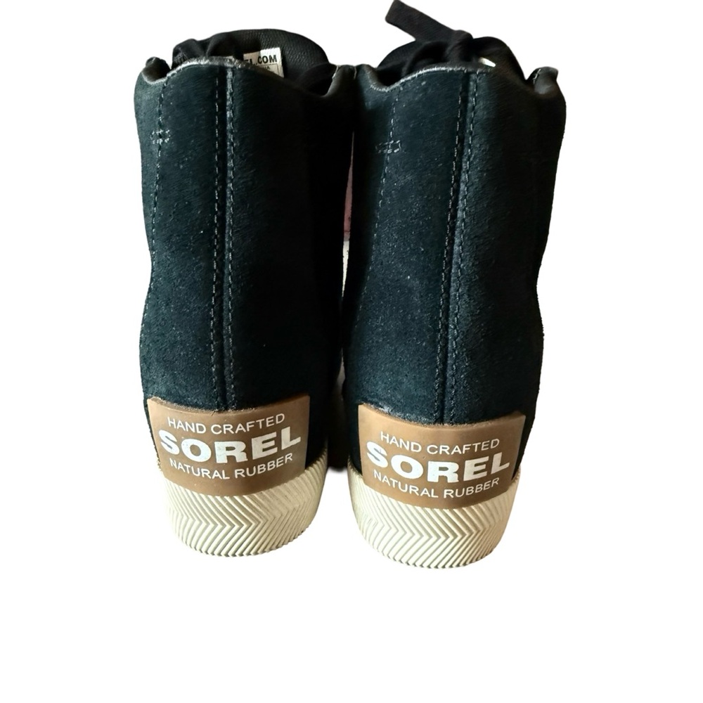 Sorel Women's Black Suede Out N’ About Wedge Bootie Size 8 - Picture 9 of 12